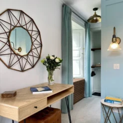 Brooklyn Outdoor & Bathroom Step Flush Mount - 16 Inch - Brass -Industville Shop BR SFM16 B BHSN GLFWL7 BHRINDUSTVILLEB2BBEDROOMHOTELROOMCustomHouse emmaclanfieldinteriors 1 c7106543 86ca 4340 9776 1bd9e01713b2