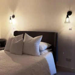 Brooklyn Tinted Glass Flask Wall Light - 6 Inch - Smoke Grey -Industville Shop BR TGL FLWL6 SG PH INDUSTVILLE B2C BEDROOM Renovation norneybridge 2 3