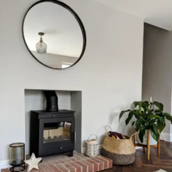 Brooklyn Tinted Glass Schoolhouse Flush Mount - 10 Inch - Smoke Grey -Industville Shop BR TGL SHFM10 SG BH INDUSTVILLE B2C LIVINGROOM inside home at no 3 1