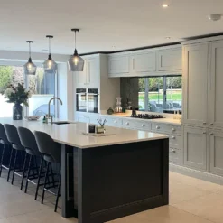 Brooklyn Tinted Glass Schoolhouse Pendant - 10 Inch - Smoke Grey 17 Brooklyn Tinted Glass Schoolhouse Pendant - 10 Inch - Smoke Grey -Industville Shop BR TGL SHP10 SG PH KITCHEN MONOCHROME the byrons renovation 1