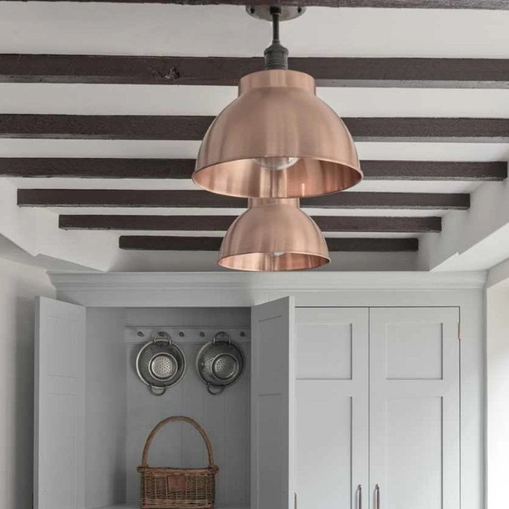 Brooklyn Dome Flush Mount - 13 Inch - Copper 4 Brooklyn Dome Flush Mount - 13 Inch - Copper - Image 4