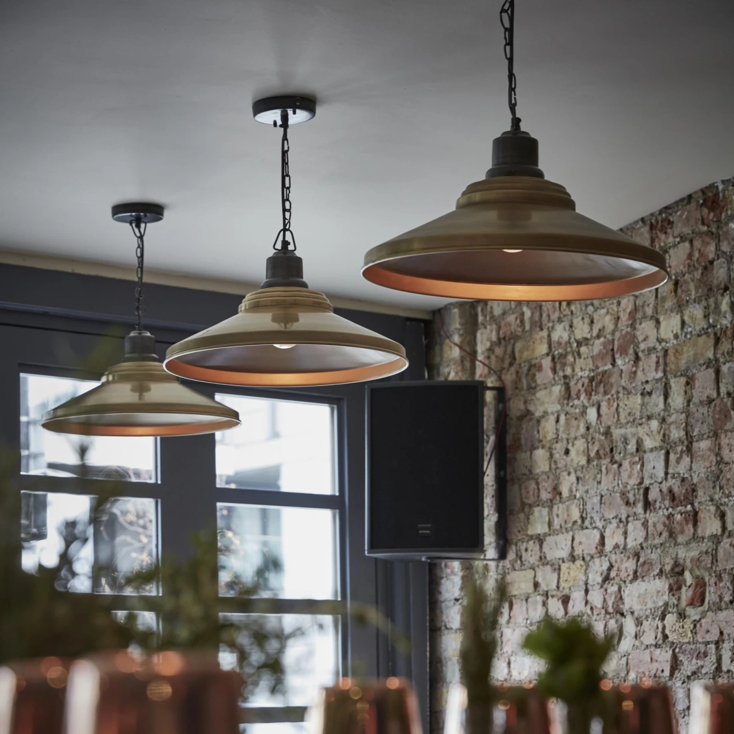 Brooklyn Giant Step Pendant - 18 Inch - Brass 8 Brooklyn Giant Step Pendant - 18 Inch - Brass - Image 8