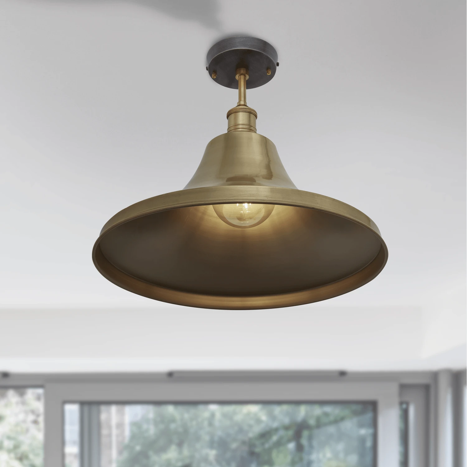 Brooklyn Giant Bell Flush Mount - 20 Inch - Brass 3 Brooklyn Giant Bell Flush Mount - 20 Inch - Brass - Image 3