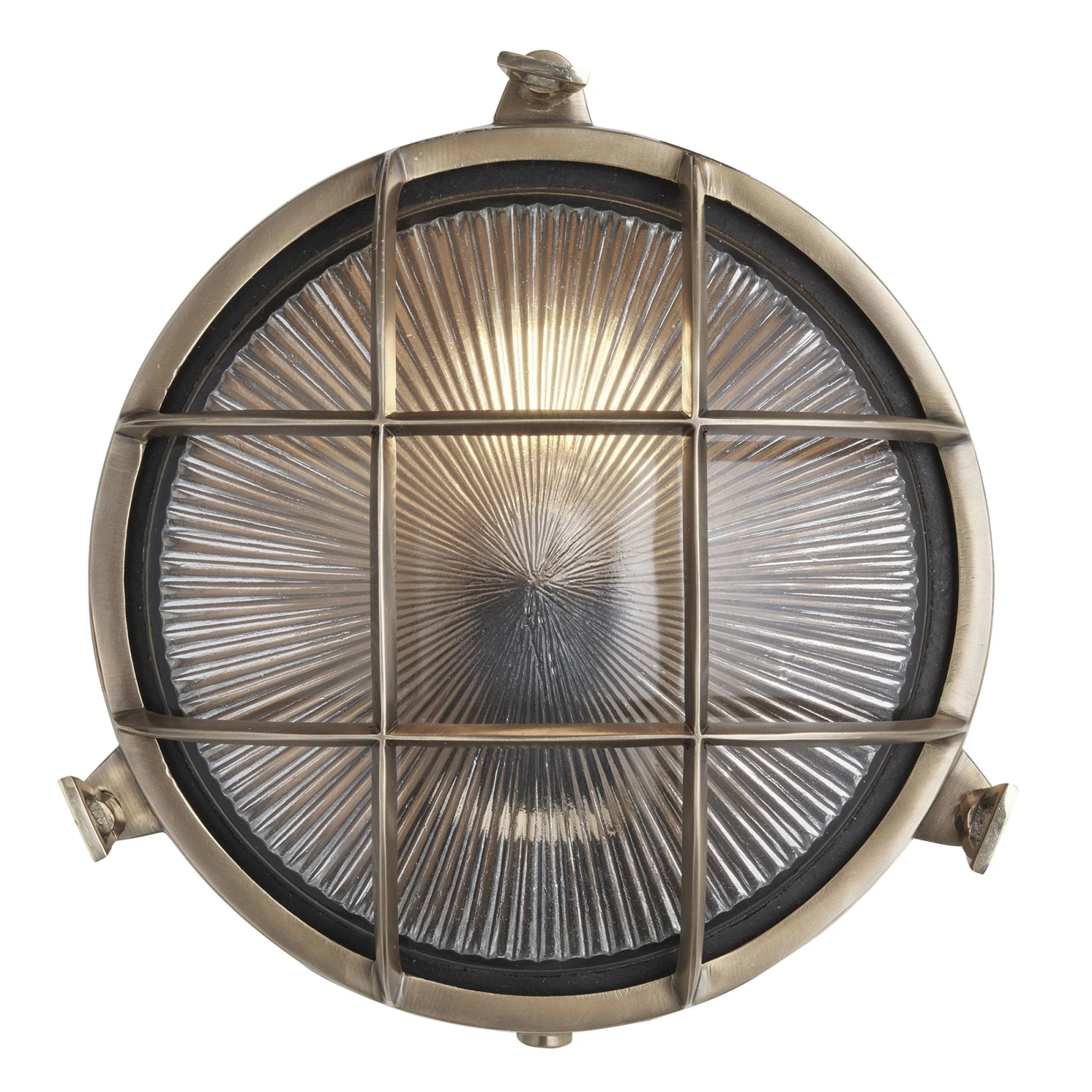 8 Inch Solid Brass Bulkhead Outdoor & Bathroom Round Wall Light With Versatile Side & Rear Wiring Options 3 8 Inch Solid Brass Bulkhead Outdoor & Bathroom Round Wall Light With Versatile Side & Rear Wiring Options - Image 3