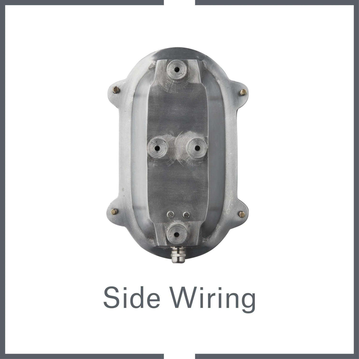 Bulkhead Outdoor & Bathroom Oval Light - 6 Inch - Gunmetal 4 Bulkhead Outdoor & Bathroom Oval Light - 6 Inch - Gunmetal - Image 4