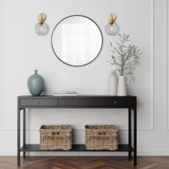 Chelsea Tinted Glass Globe Wall Light - 7 Inch - Smoke Grey -Industville Shop CH TGL GLWL7 SG BHINDUSTVILLEB2CHALLWAYAdobeStock