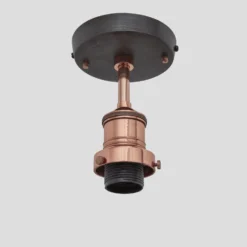 Brooklyn Opal Glass Schoolhouse Flush Mount Light - 5.5 Inch -Industville Shop ESE27 Holder Copper Industville Lighting FlushMount Brooklyn BR FM C 1028332c 86e3 4434 b1f5 1ba05f20df30