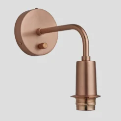Sleek Opal Glass Schoolhouse Wall Light - 5.5 Inch -Industville Shop ESE27 Holder Copper Industville Lighting Wall Sleek SL WL C Angled e21936d8 1af8 42e5 af3b 8b475628cc85