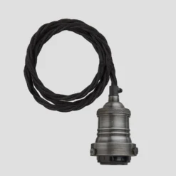 Brooklyn Dome 3 Wire Cluster Lights - 8 Inch - Brass 16 Brooklyn Dome 3 Wire Cluster Lights - 8 Inch - Brass -Industville Shop ESE27 Holder Pewter Industville Lighting CordSet FabricFlex Brooklyn BR CS P 2M NCR 1368ecc1 e33e 475e 8427 3094c8b47332