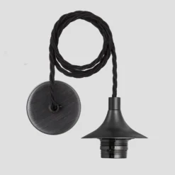 Chelsea Dome Pendant - 8 Inch - Brass -Industville Shop ESE27 Holder Pewter Industville Lighting CordSet FabricFlex Chelsea CH CS P c327dc6c c225 4795 9477 fe4f6d0babf7