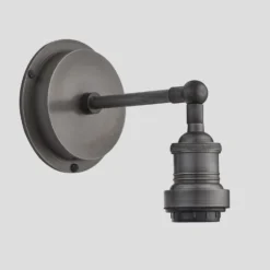 Brooklyn Outdoor & Bathroom Globe Wall Light - Pewter -Industville Shop ESE27 Holder Pewter Industville Lighting Wall Brooklyn BR IP65 WLH P