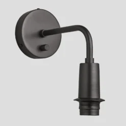 Sleek Opal Glass Dome Wall Light - 8 Inch -Industville Shop ESE27 Holder Pewter Industville Lighting Wall Sleek SL WL P Angled 61da8b6e 3dc5 4bca 86b3 eb6832634f50