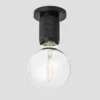 Knurled Edison Spotlight - Black