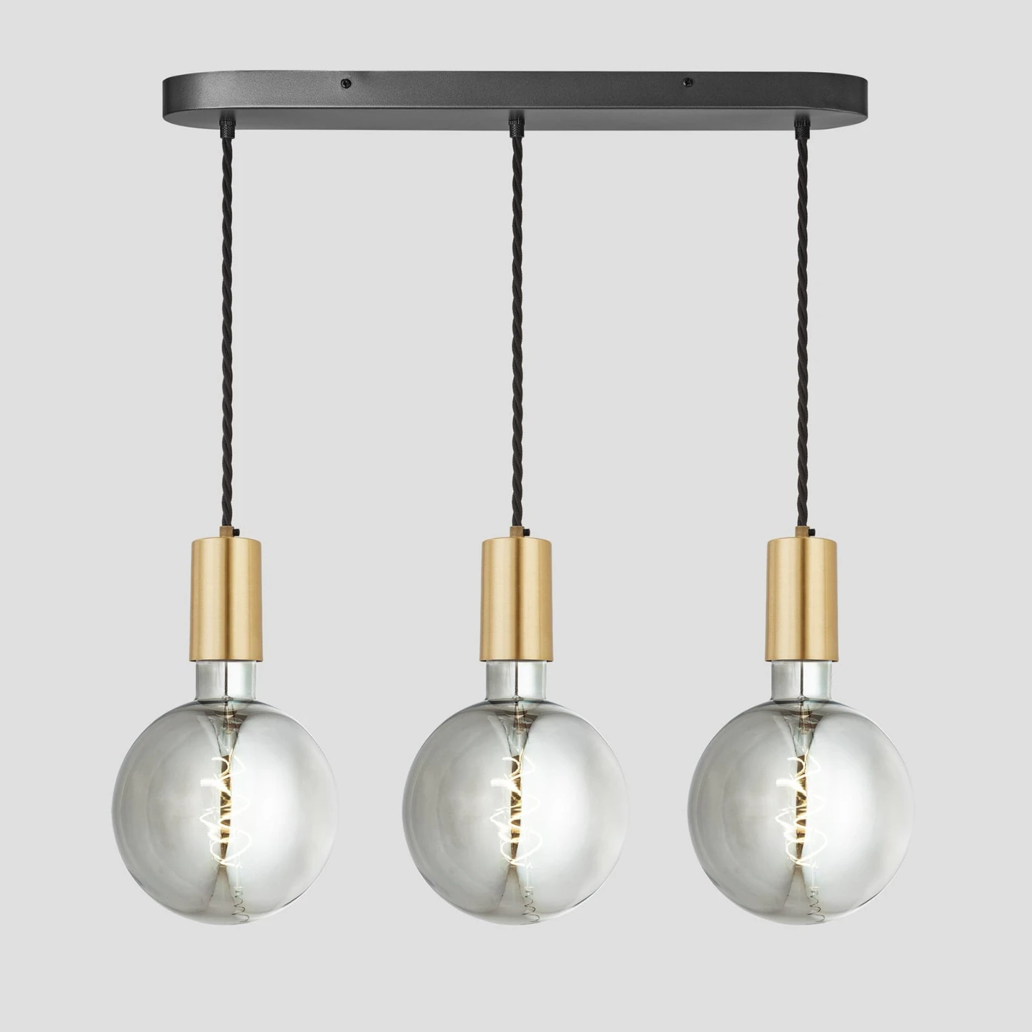 Sleek Large Edison Cluster Lights - 3 Wire - Brass 2 Sleek Large Edison Cluster Lights - 3 Wire - Brass - Image 2