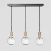 Sleek Edison Cluster Lights - 3 Wire - Brass