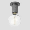 Knurled Edison Spotlight - Pewter