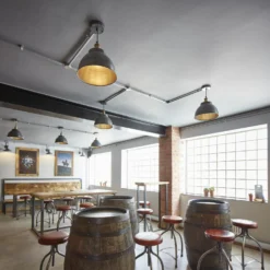 Brooklyn Dome Pendant - 13 Inch - Pewter -Industville Shop Industville 0921