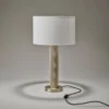 Knurled Pillar Table Lamp - Brass