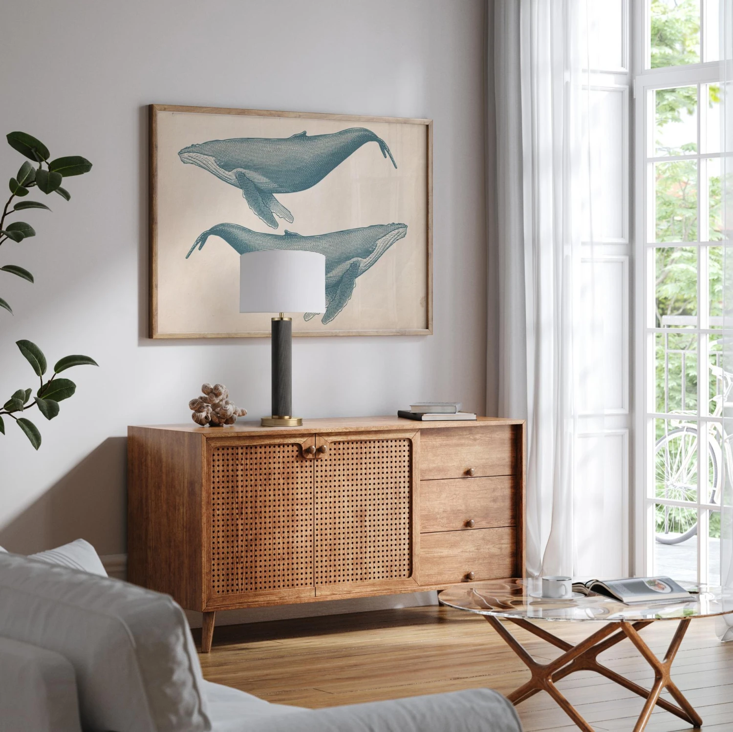 Knurled Pillar Table Lamp - Pewter 1 Knurled Pillar Table Lamp - Pewter