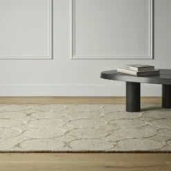 Alva Hand Tufted Wool Rug - Light Brown -Industville Shop Natural Alva Handloom Wool Cream Rug Industville RG 29 HLW CR LIVING ROOM 18809 HR