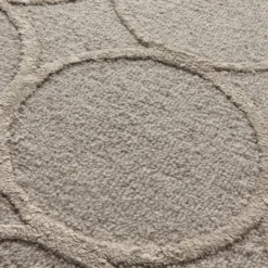 Alva Hand Tufted Wool Rug - Light Brown -Industville Shop Natural Alva Handtufted Wool Light Brown Rug Industville RG 19 HTW LB Detail