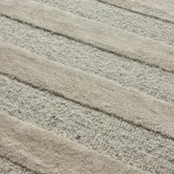 Braco Hand Tufted Wool Rug - Cream & Grey 13 Braco Hand Tufted Wool Rug - Cream & Grey -Industville Shop Natural Braco Handtufted Wool Cream Grey Rug Industville RG 20 HTW CR GR Detail