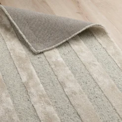 Braco Hand Tufted Wool Rug - Cream & Grey