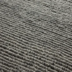 Elcho Hand Knotted Wool Rug - Grey & Cream -Industville Shop Natural Elcho Handknotted Wool Grey Cream Rug Industville RG 21 HKW GR CR Detail