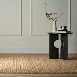 Goole Hand Woven Jute Rug - Natural & Cream -Industville Shop Natural Goole Handwoven Jute Natural Cream Rug Industville RG 13 HWJ N CR V2 LIVING ROOM