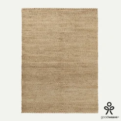 Hale Hand Woven Jute Rug - Natural & Cream 10 Hale Hand Woven Jute Rug - Natural & Cream -Industville Shop Natural Hale Handwoven Jute Natural Cream Rug Industville RG 1 HWJ N CR v2