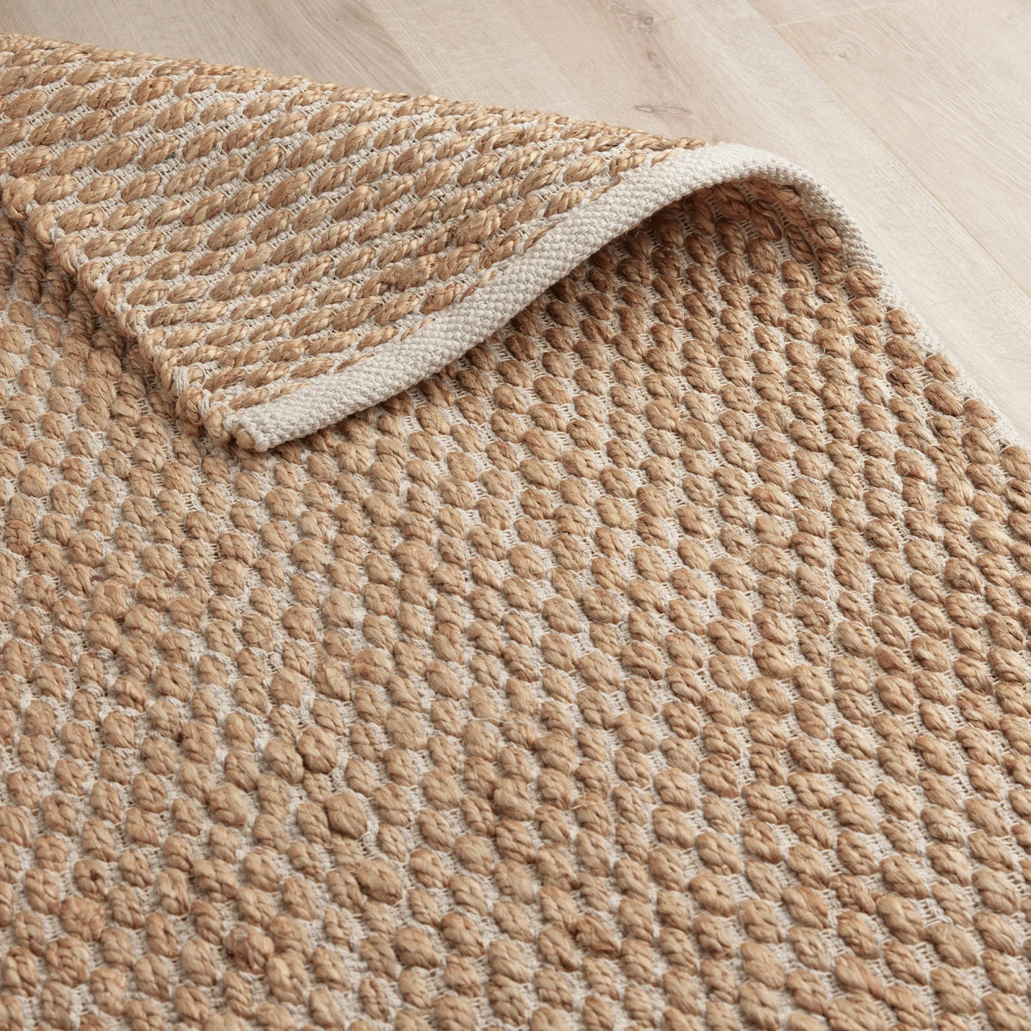 Hale Hand Woven Jute Rug - Natural & Cream 1 Hale Hand Woven Jute Rug - Natural & Cream