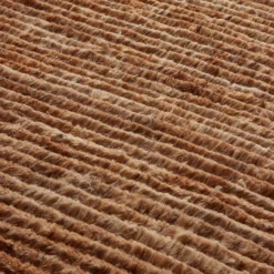 Leys Hand Knotted Jute Rug - Natural & Brown -Industville Shop Natural Leys Handknotted Jute Natural Brown Rug Industville RG 23 HKJ N BR Detail