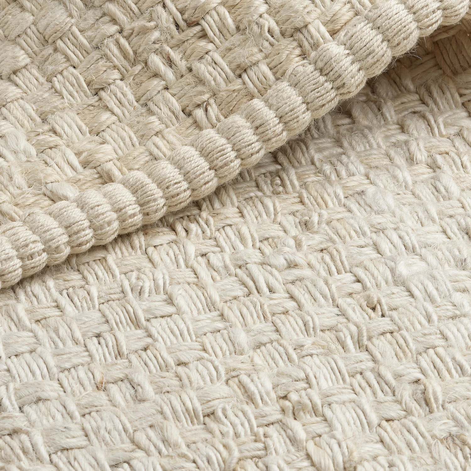 Moor Hand Woven Jute Rug - Cream - Image 3