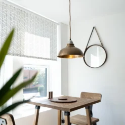 Old Factory Pendant - 12 Inch - Brass -Industville Shop OF P12 B LPH IndustvilleRESIDENTIALDININGTABLELIVING AshbrookLtd Windmill Road 17of100