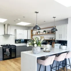 Old Factory Pendant - 12 Inch - Pewter -Industville Shop OF P12 P INDUSTVILLE B2C KITCHEN Fayes home edit edc3427e 0752 4008 b090 f76e66389fa9