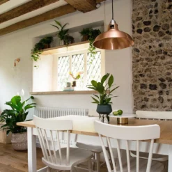 Old Factory Slotted Pendant - 15 Inch - Copper 7 Old Factory Slotted Pendant - 15 Inch - Copper -Industville Shop OF SLP15 C LPH HR INDUSTVILLE B2C Kitchen Dining