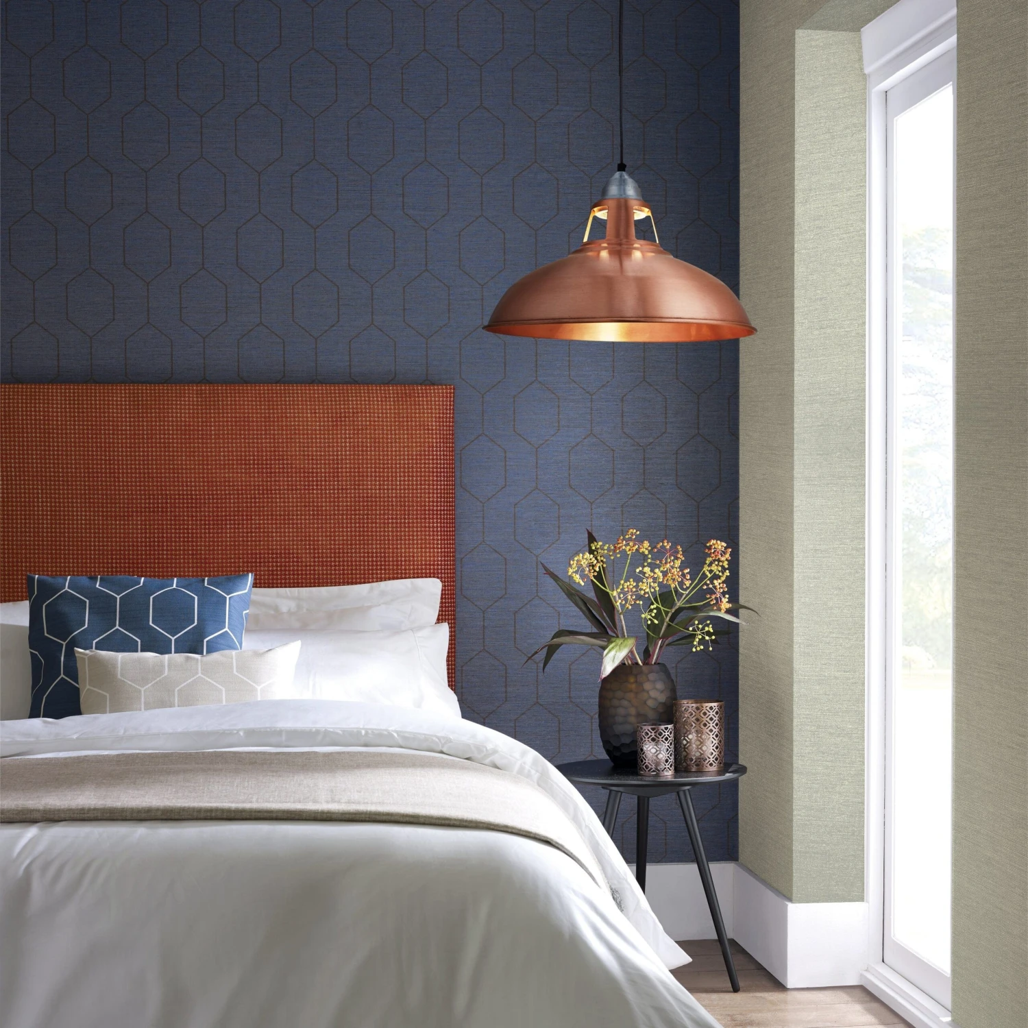 Old Factory Slotted Pendant - 15 Inch - Copper 4 Old Factory Slotted Pendant - 15 Inch - Copper - Image 4