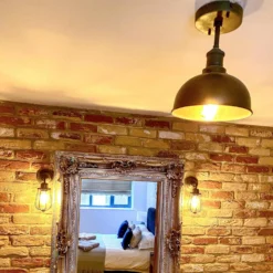 Brooklyn Dome Flush Mount - 8 Inch - Pewter -Industville Shop OR WCWL4 P BR DFM8 P PH LR INDUSTVILLE B2C BEDROOM DRESSING TABLE MIRROR cscotswoldproperties