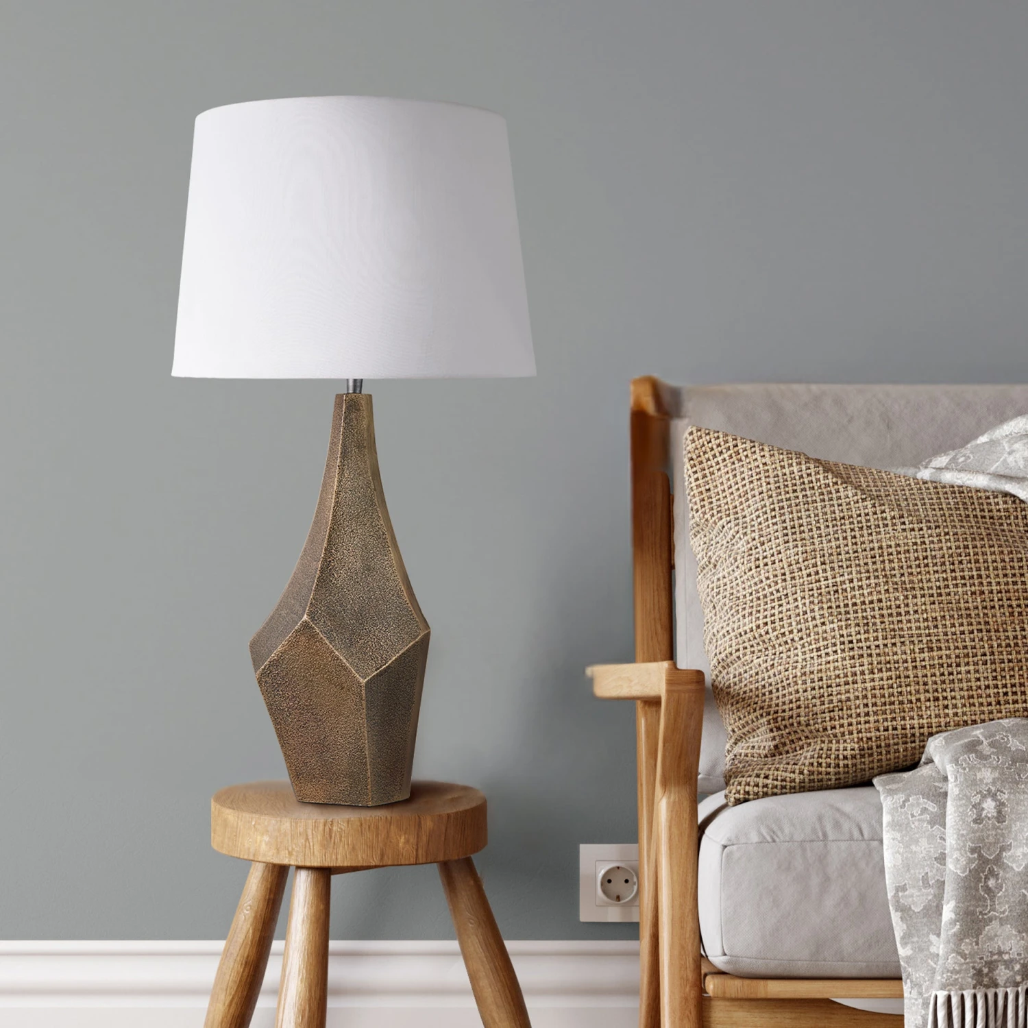 Ornate Prism Table Lamp - Brass - Base Only 1 Ornate Prism Table Lamp - Brass - Base Only