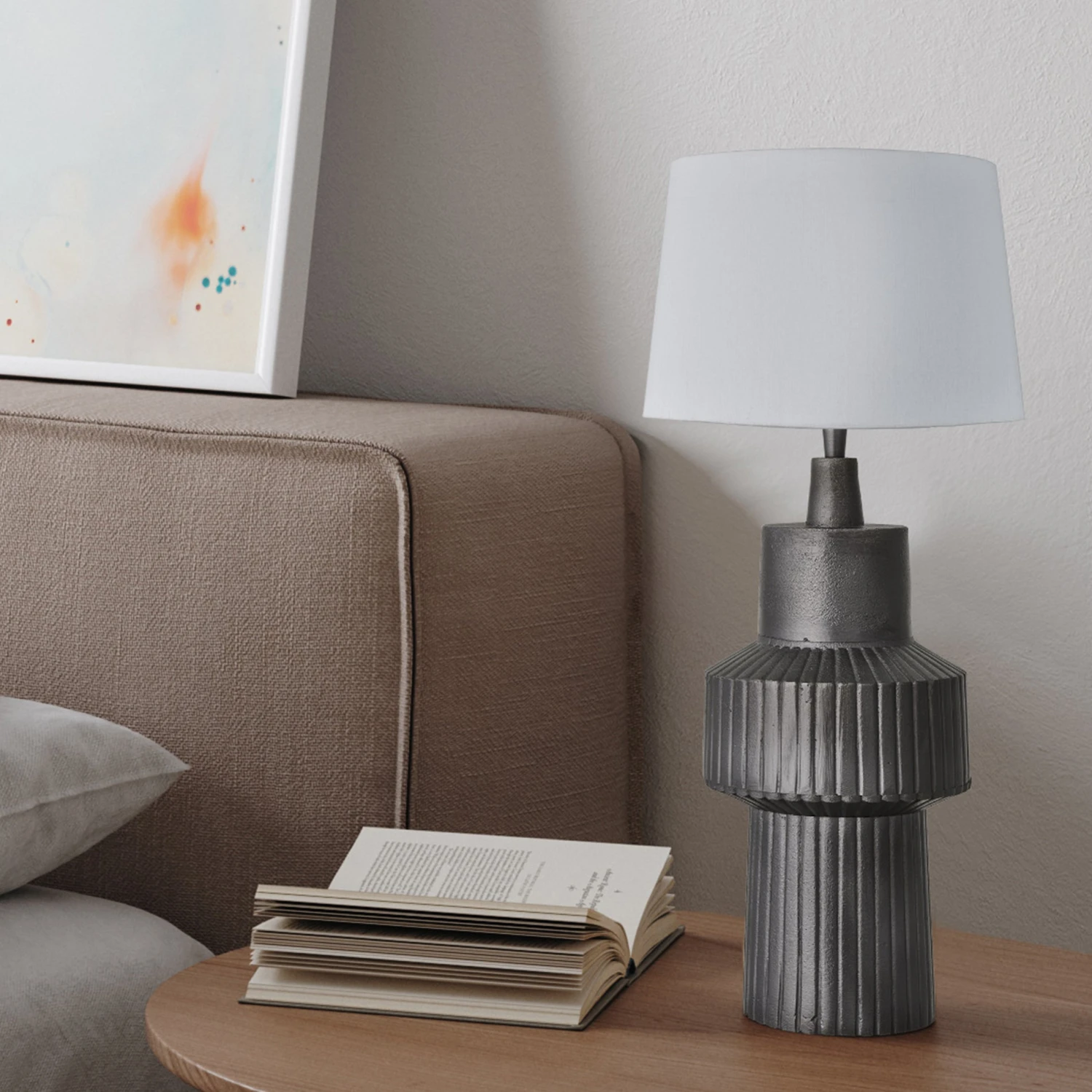 Ornate Tower Table Lamp - Pewter - Base Only 1 Ornate Tower Table Lamp - Pewter - Base Only