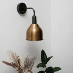 Sleek Cone Wall Light - 7 Inch - Brass -Industville Shop SL CWL7 B PH INDUSTVILLE B2C PLANTS DECORS industville