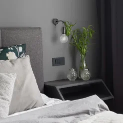 Sleek Edison Adjustable Wall Light - Pewter 7 Sleek Edison Adjustable Wall Light - Pewter -Industville Shop SL EAWL PINDUSTVILLEB2CBEDROOMAdobeStock