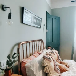 Sleek Edison Wall Light - Pewter -Industville Shop SL EWL PINDUSTVILLEB2CBEDROOM ourmillcottage