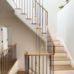 Sleek Large Edison Cluster Lights - 9 Wire – Brass -Industville Shop SL LE1WP B INDUSTVILLE B2C HALLWAY housethateveryonebuilt 1