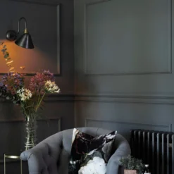 Swan Neck Cone Wall Light - 8 Inch - Pewter - Pre-order - Expected W/c 20th Of May -Industville Shop SN CWL8 P Industville RESIDENTIAL LIVING ROOM FawnInteriorsStudio