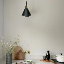 Swan Neck Cone Wall Light - 8 Inch - Pewter - Pre-order - Expected W/c 20th Of May -Industville Shop SN CWL8 P LR INDUSTVILLE B2C KITCHEN FLOWERS LIME athomewiththeraines