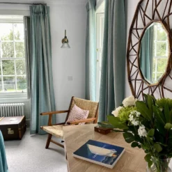 Swan Neck Glass Funnel Wall Light - 7 Inch - Brass -Industville Shop SN GLFWL7 BHRINDUSTVILLEB2BBEDROOMHOTELROOMCustomHouse emmaclanfieldinteriors 4