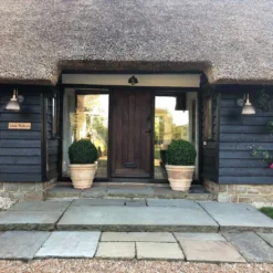 Swan Neck Outdoor & Bathroom Dome Wall Light - 13 Inch - Brass -Industville Shop SN IP65 DWL13 B BHBR IP65 DP8 B BHHRINDUSTVILLEB2COUTDOORGARDENCOUNTRYDanielleKhanDesign 2