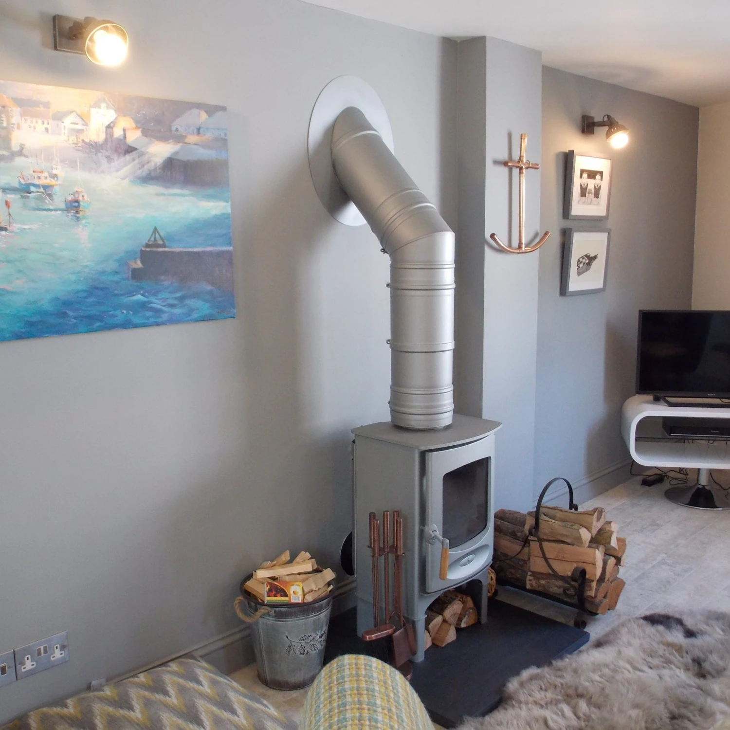 Swivel Spotlight Flush Mount - Single - Pewter 4 Swivel Spotlight Flush Mount - Single - Pewter - Image 4