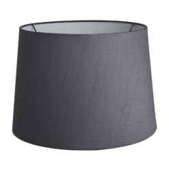 Empire - Large - Grey Dupion Silk - Lampshade Only